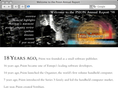 Psion Website